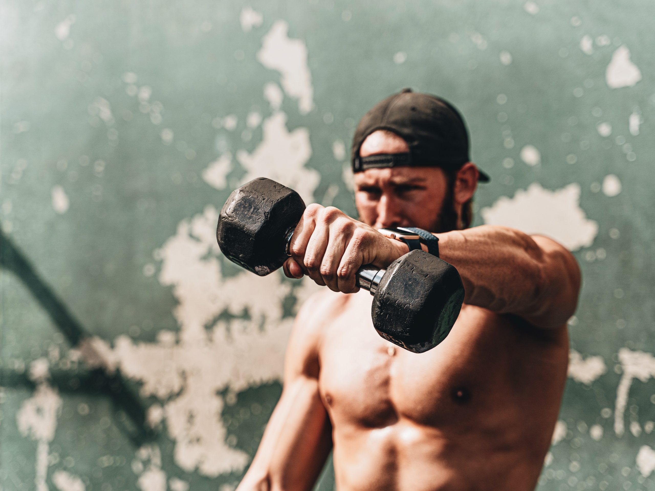 man doing CrossFit training